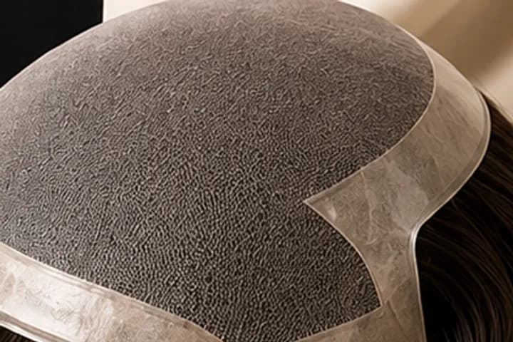 Monofilament base construction close-up
