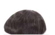 Hair color #1B05 photographed on a real hair system