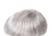 Hair color #380HG photographed on a real hair system